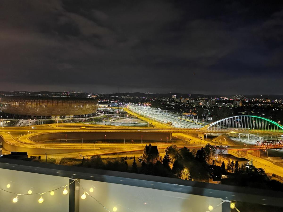 Apartament Przy Bursztynowym Stadionie Gdańsk Kültér fotó