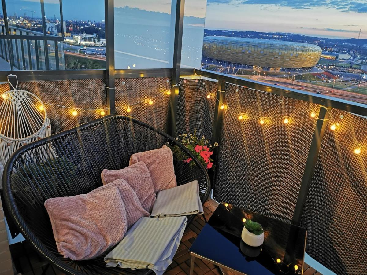 Apartament Przy Bursztynowym Stadionie Gdańsk Kültér fotó